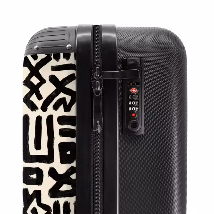 Suitcase - Geometric - Figures - Black — 6