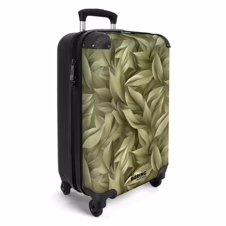 Suitcase - Leaves - Modern - Green — 2
