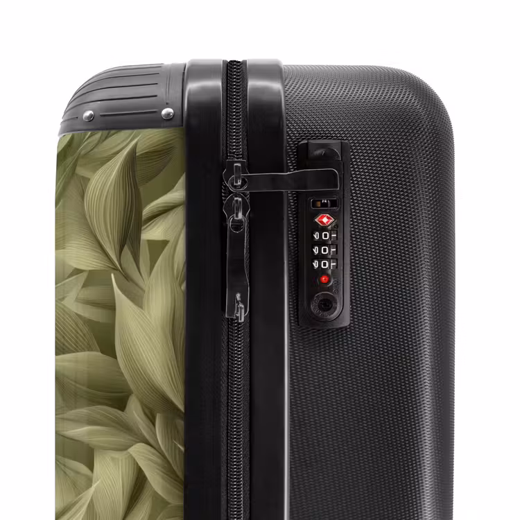 Suitcase - Leaves - Modern - Green — 6