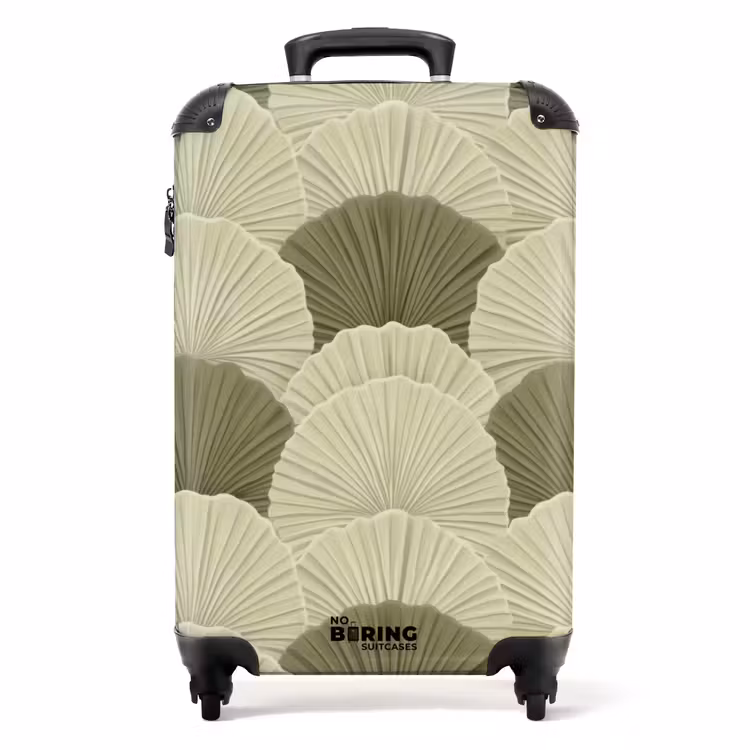 Suitcase - Leaves - Structure - Green — 1