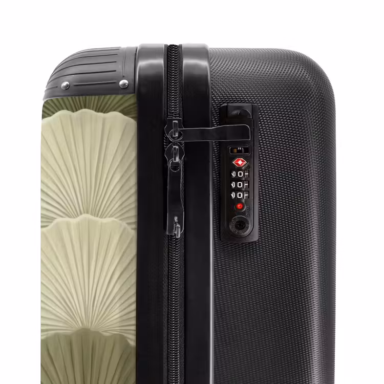 Suitcase - Leaves - Structure - Green — 6