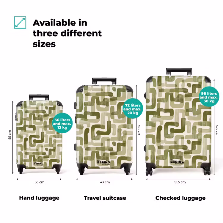 Suitcase - Modern - Graphic - Green — 3