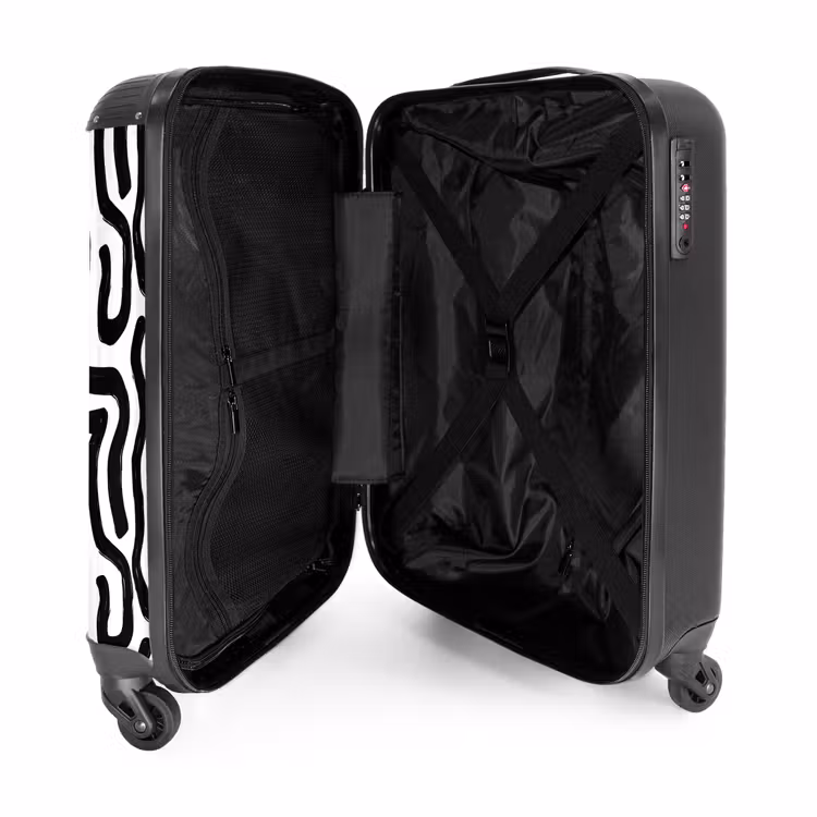Suitcase - Modern - Lines - Black — 5