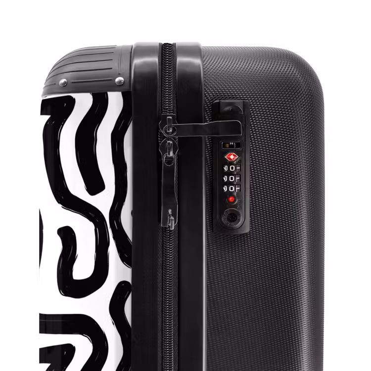 Suitcase - Modern - Lines - Black — 6