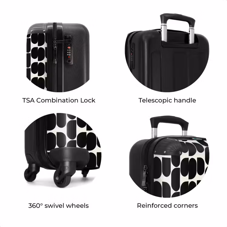 Suitcase - Modern - Patterned - Black — 8