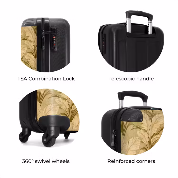 Suitcase - Palm leaves - Classic - Green — 8