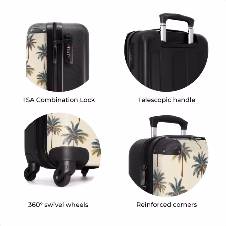 Suitcase - Palm trees - Tropical - Green — 8