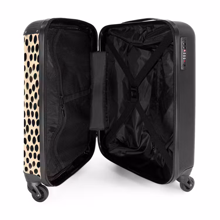 Suitcase - Polka dots - Pattern - Black — 5
