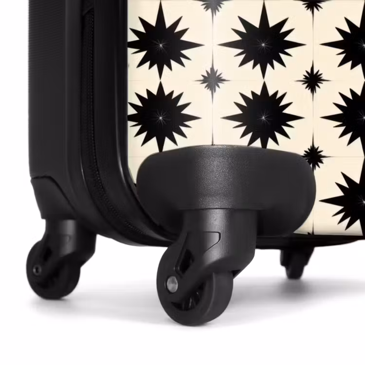 Suitcase - Star shapes - Geometric - Black — 7