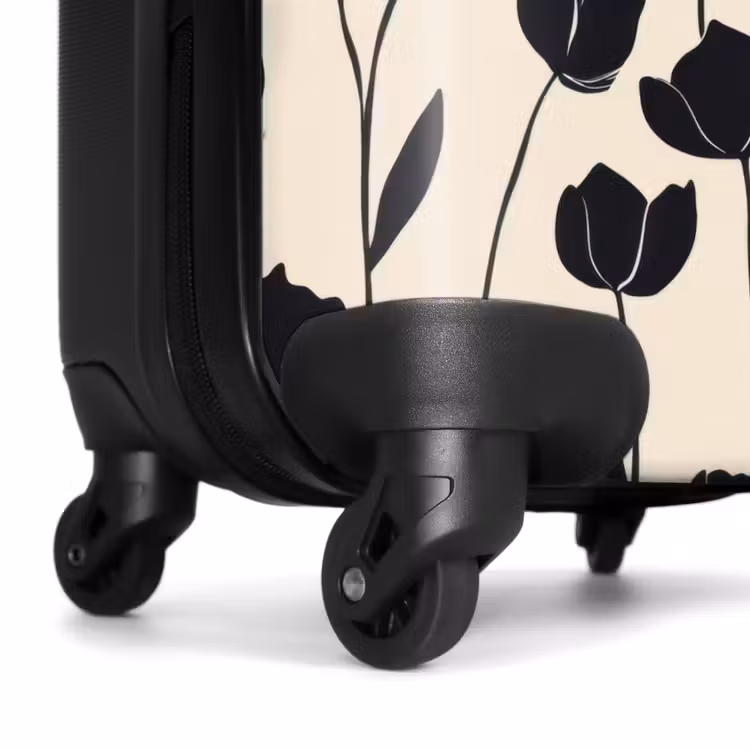 Suitcase - Tulips - Pattern - Black — 7