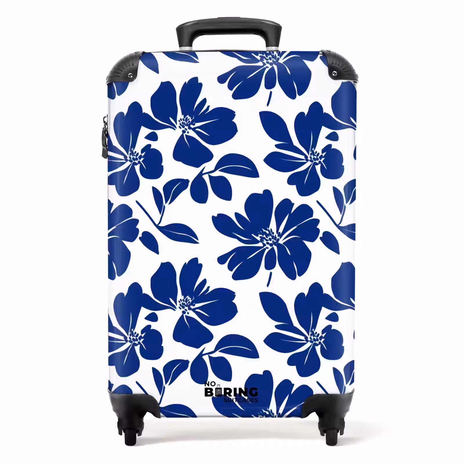 Suitcase - Floral - Modern - Blue — 1