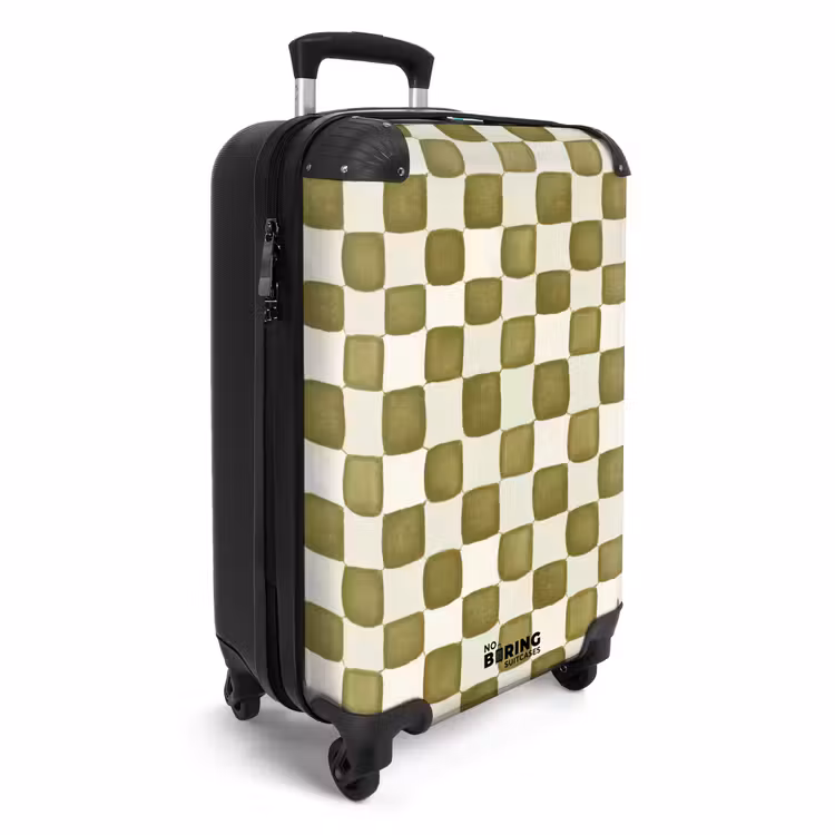 Suitcase - Chess - Pattern - Green — 2