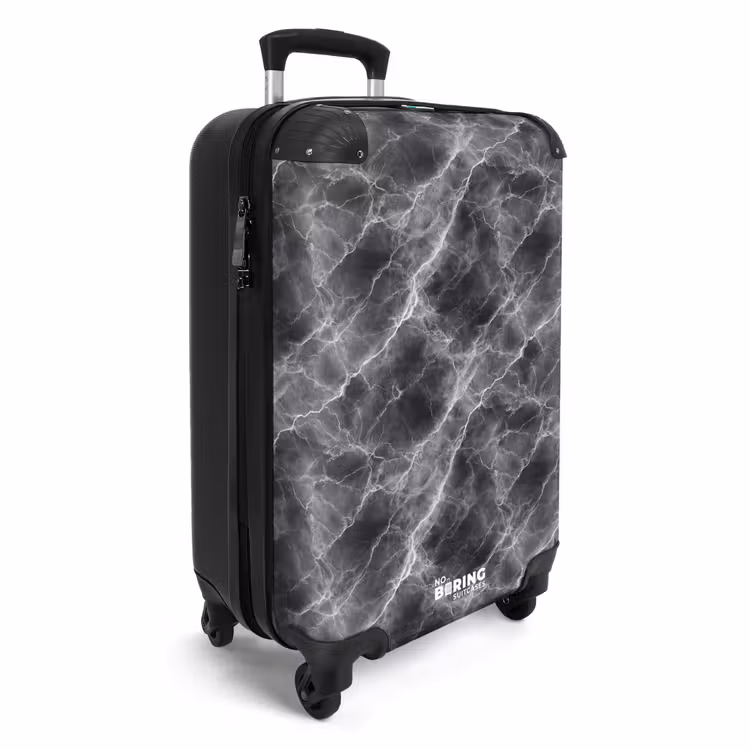 Suitcase - Dark gray - Lightning - Marble — 2