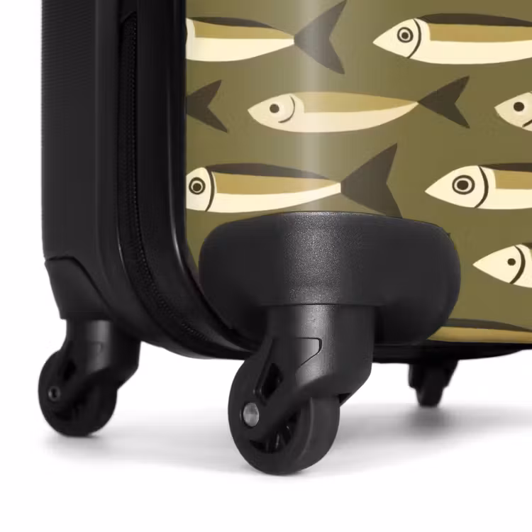 Suitcase - Fish - Pattern - Green — 7