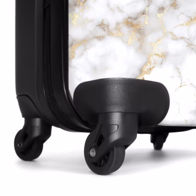 Suitcase - Golden veins - Marble - White — 7