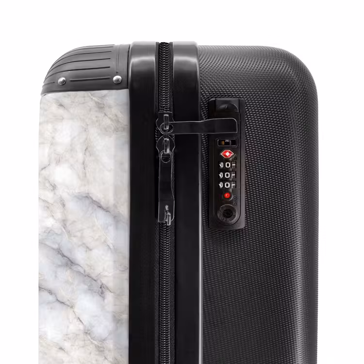 Suitcase - Gray - Marble - Detailed — 6