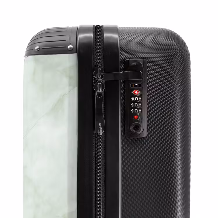 Suitcase - Green - Marble - Flowing veins — 6
