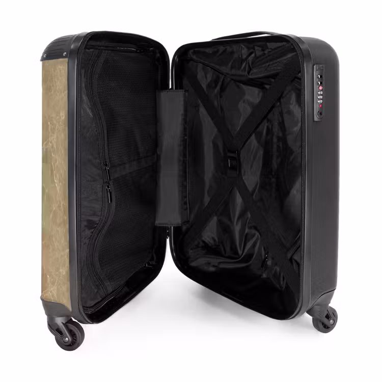 Suitcase - Light beige - Grains - Marble — 5