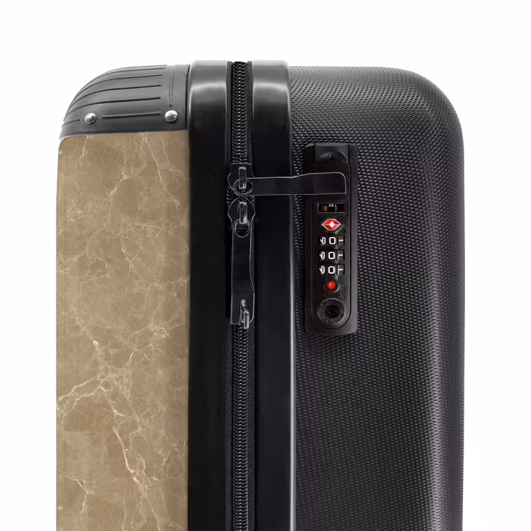 Suitcase - Light beige - Grains - Marble — 6