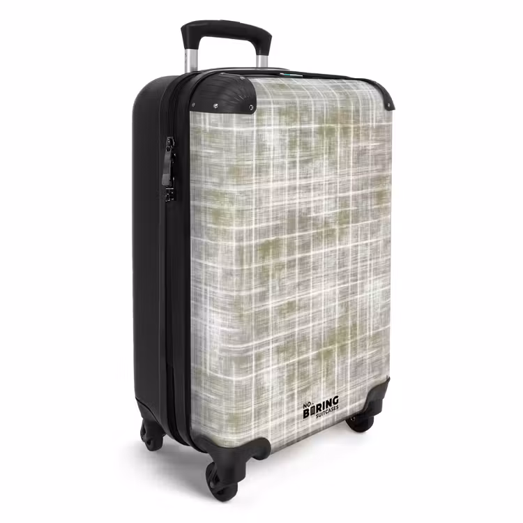 Suitcase - Linen - Pattern - Green — 2