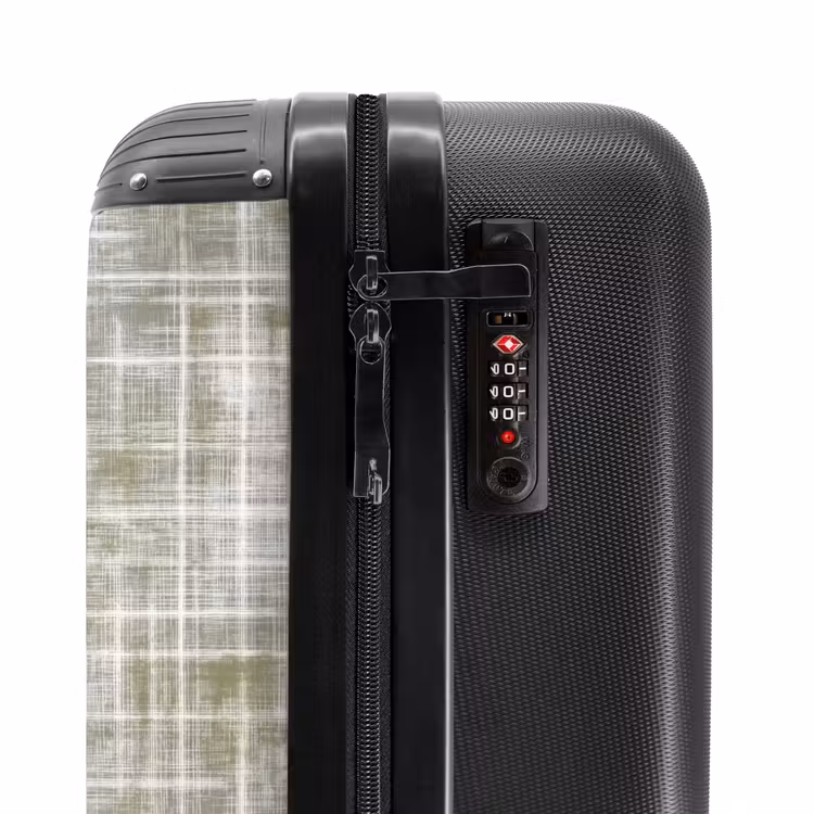 Suitcase - Linen - Pattern - Green — 6