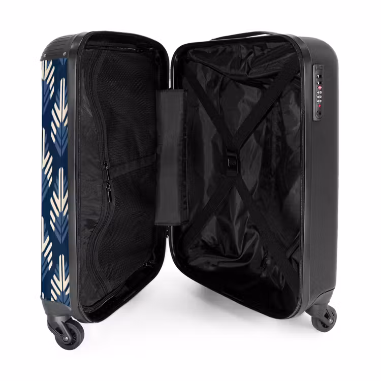Suitcase - Modern - Pattern - Blue — 5