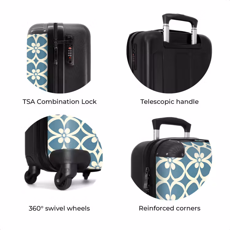 Suitcase - Pattern - Symmetrical - Blue — 8