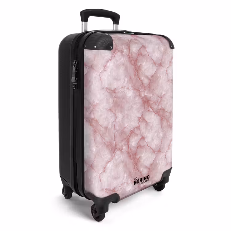 Suitcase - Pink - Quartz marble - Veins — 2