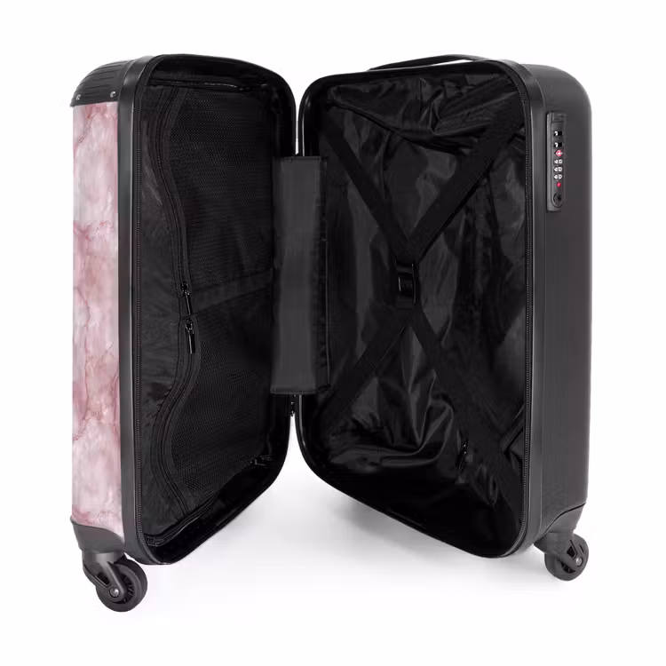 Suitcase - Pink - Quartz marble - Veins — 5