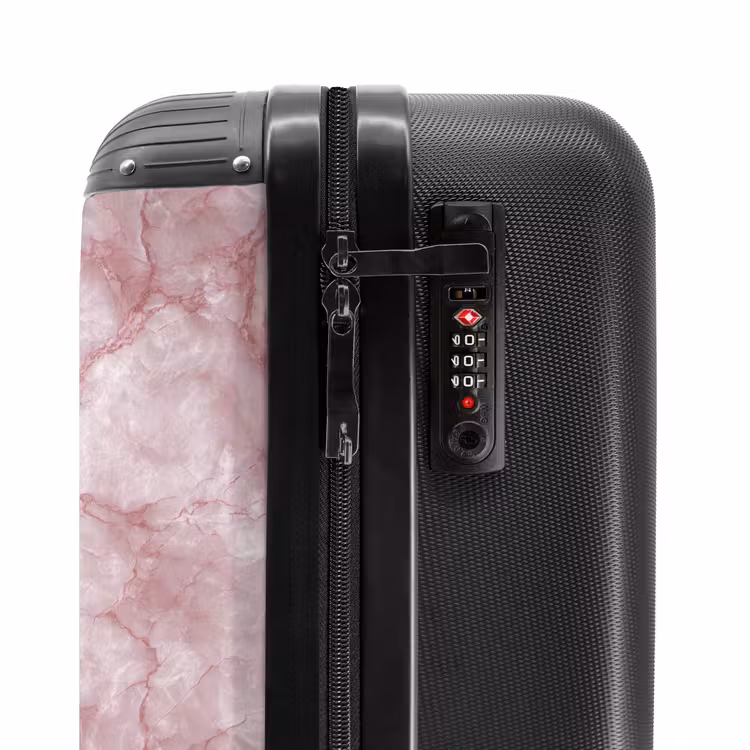 Suitcase - Pink - Quartz marble - Veins — 6