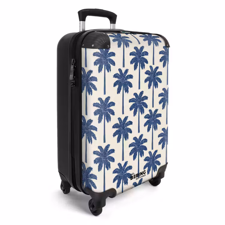 Suitcase - Symmetrical - Palm - Blue — 2