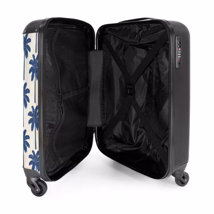 Suitcase - Symmetrical - Palm - Blue — 5