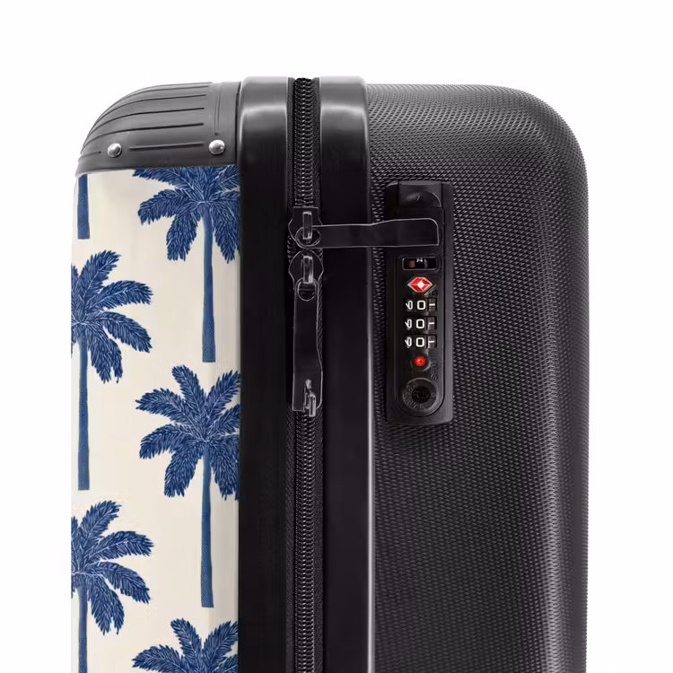 Suitcase - Symmetrical - Palm - Blue — 6