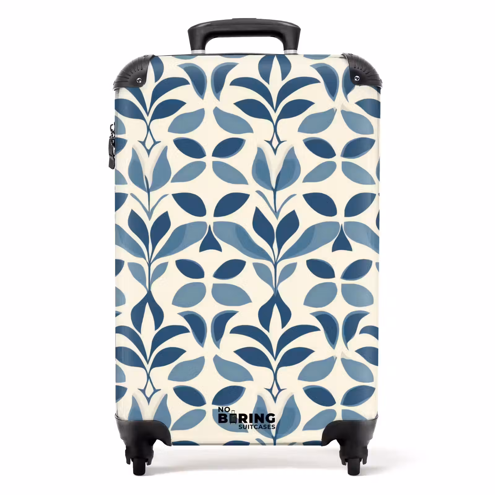 Suitcase - Flora - Modern - Blue — 1