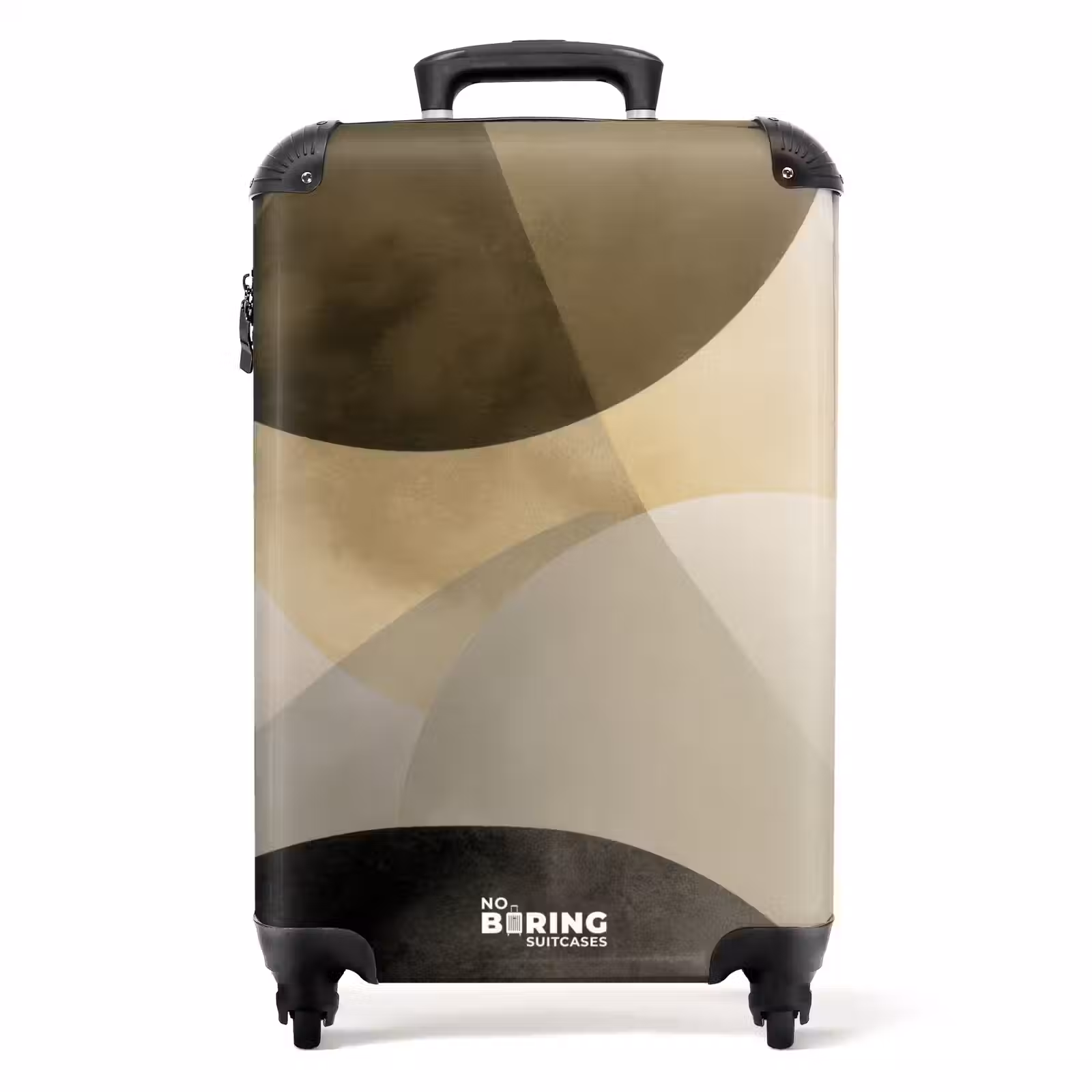 Suitcase - Planes - Abstract - Beige - Circles — 1
