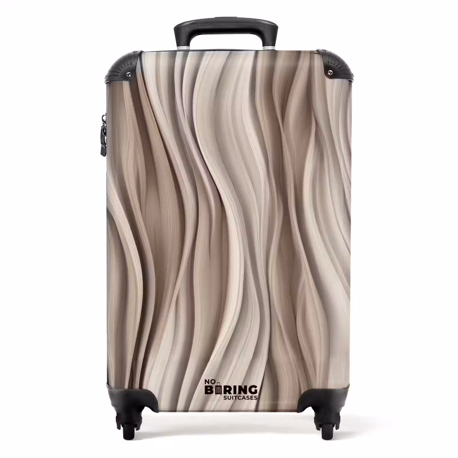Suitcase - Waves - 3D - Cream — 1