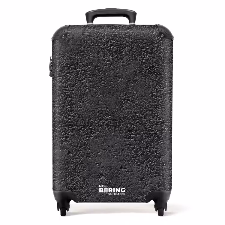 Suitcase - Dark gray - Asphalt texture - Rough — 1