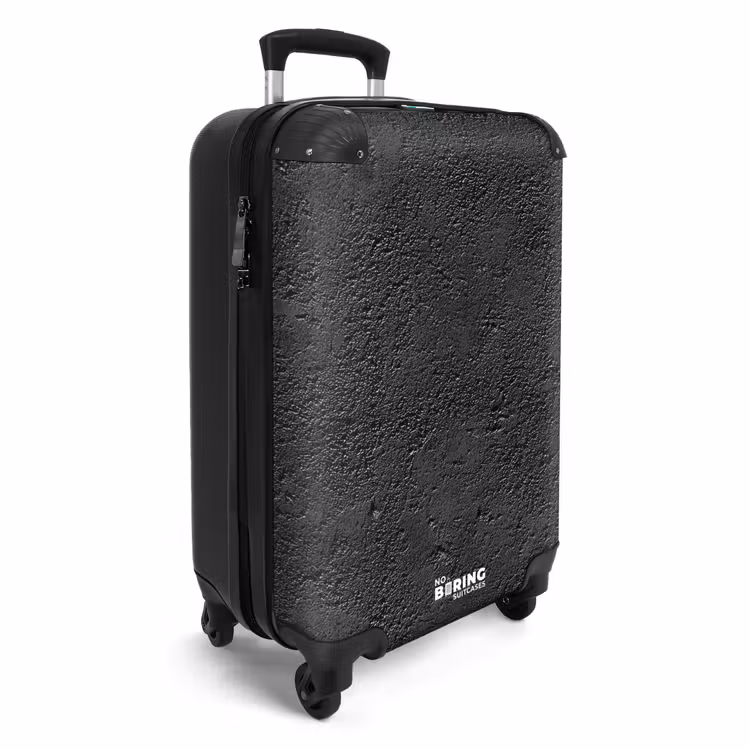 Suitcase - Dark gray - Asphalt texture - Rough — 2