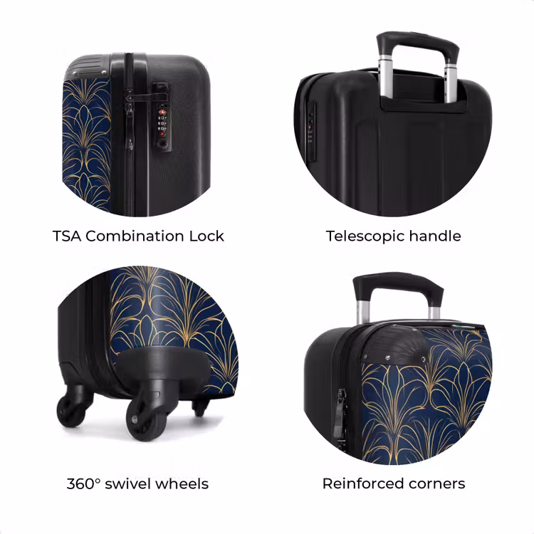 Suitcase - Deco - Fan - Blue — 8