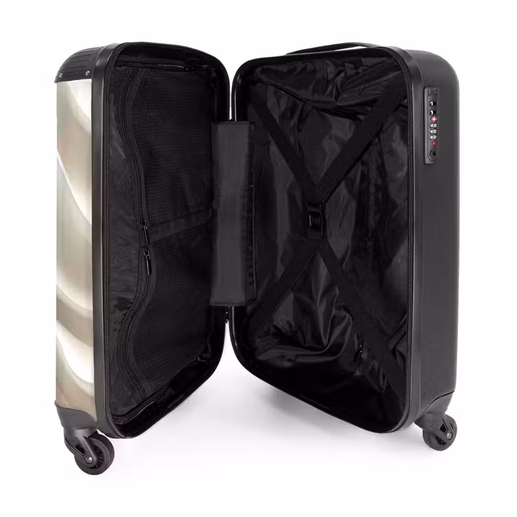 Suitcase - Diagonal - Waves - Cream — 5