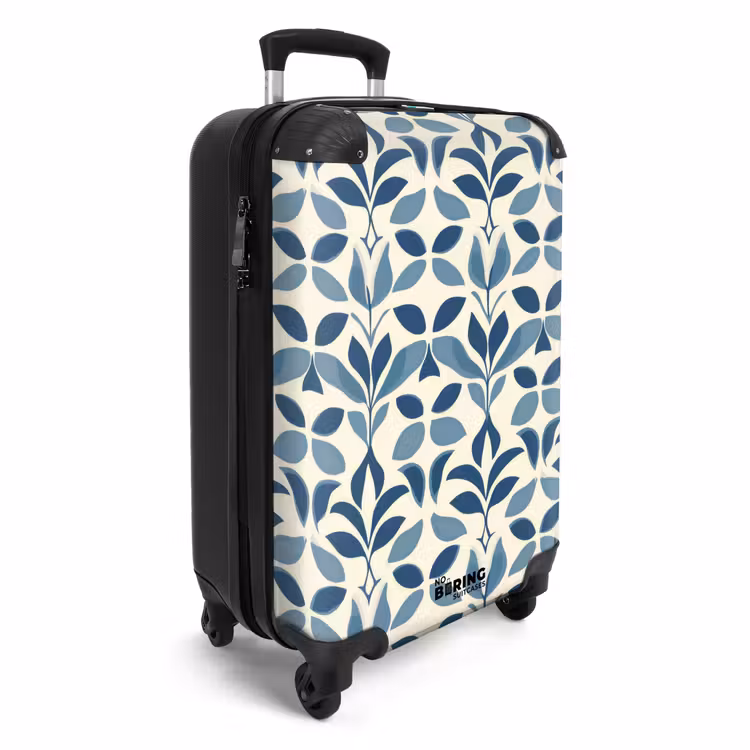 Suitcase - Flora - Modern - Blue — 2