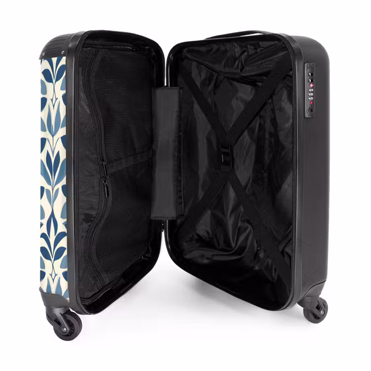 Suitcase - Flora - Modern - Blue — 5