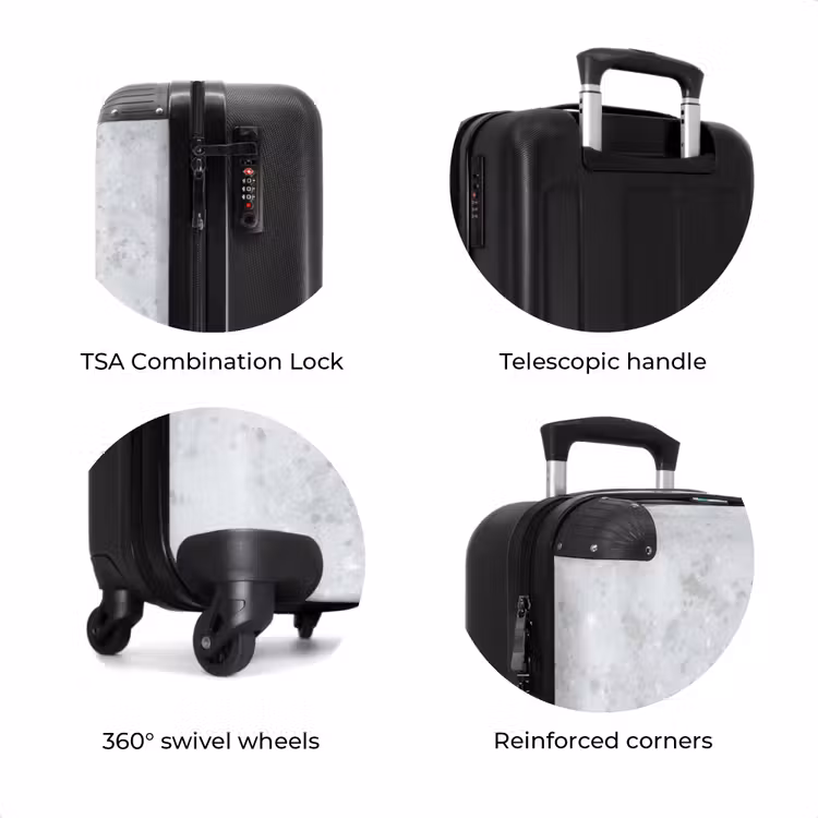 Suitcase - Gray - Terrazzo effect - Concrete — 8