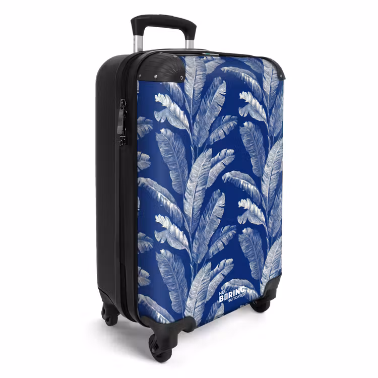 Suitcase - Leaf - Palm - Blue — 2