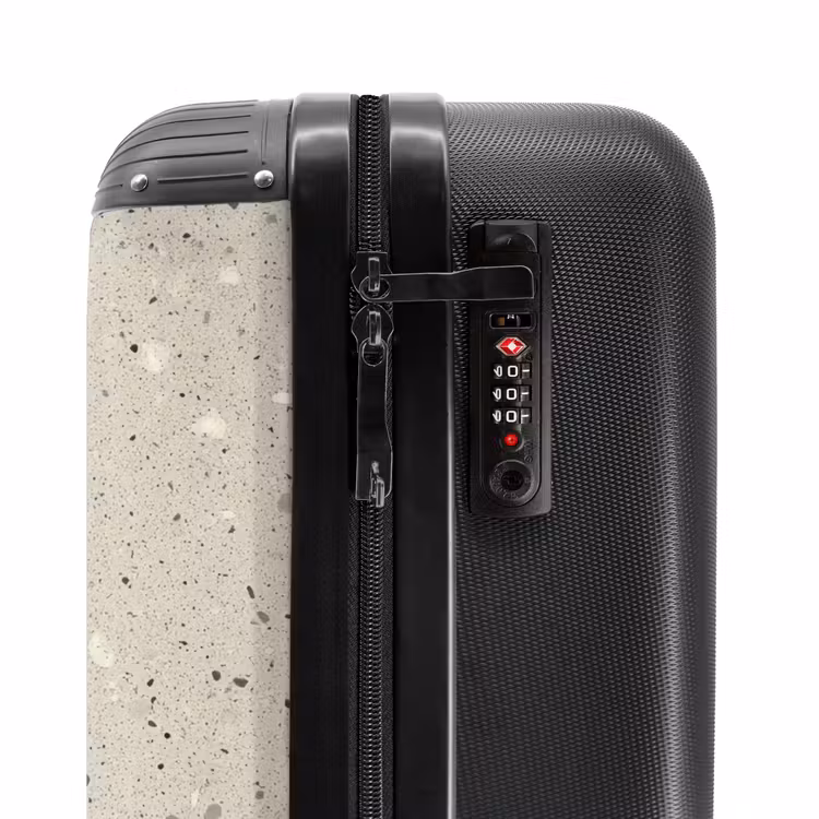 Suitcase - Light beige - Terrazzo - Gray — 6