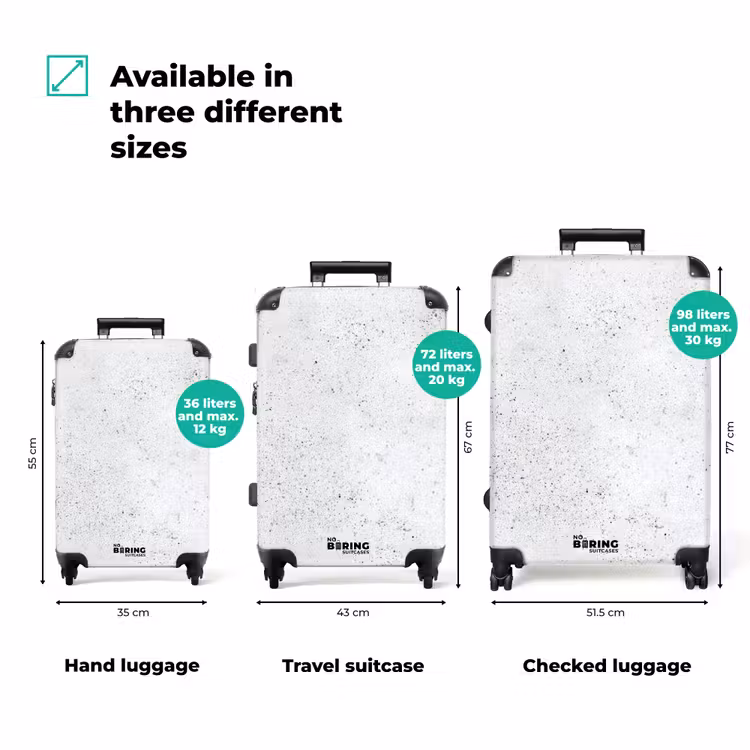 Suitcase - Light gray - Concrete texture - Subtle — 3