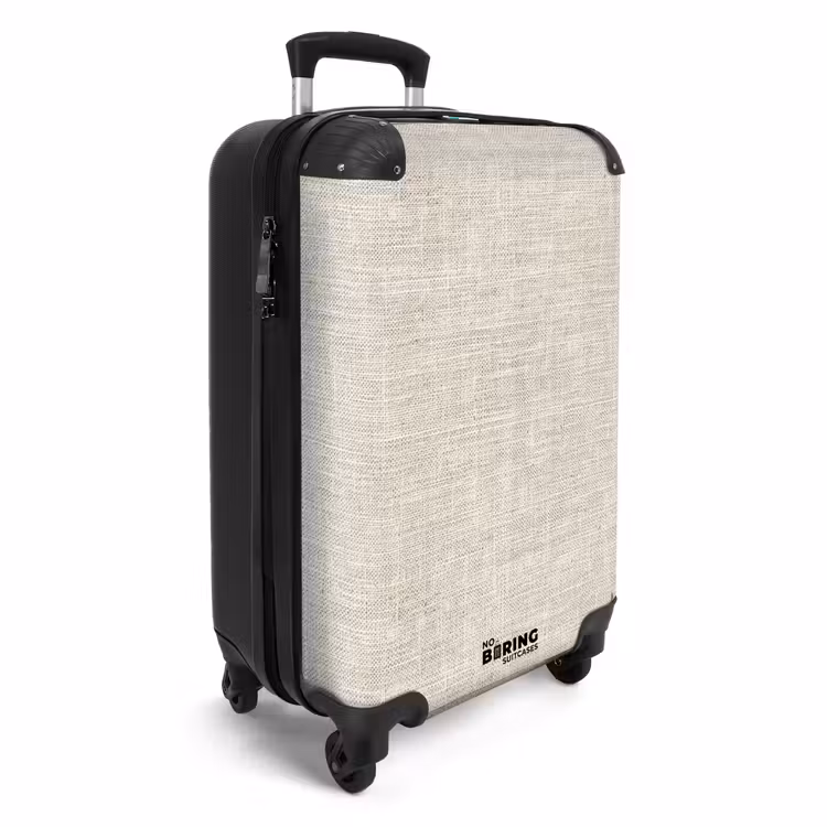 Suitcase - Linen - Texture - Beige — 2