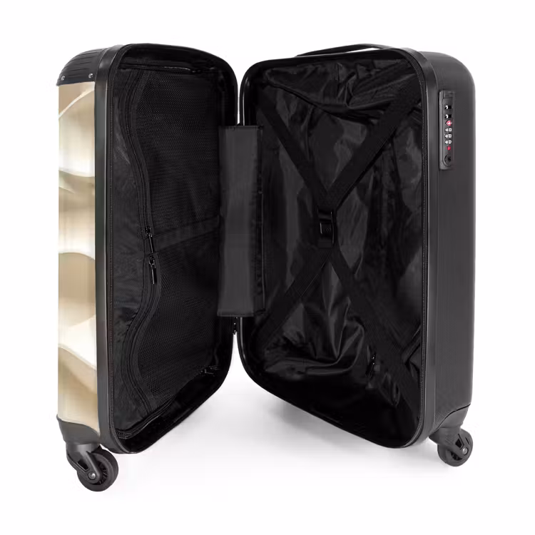 Suitcase - Lines - Wavy - Cream — 5