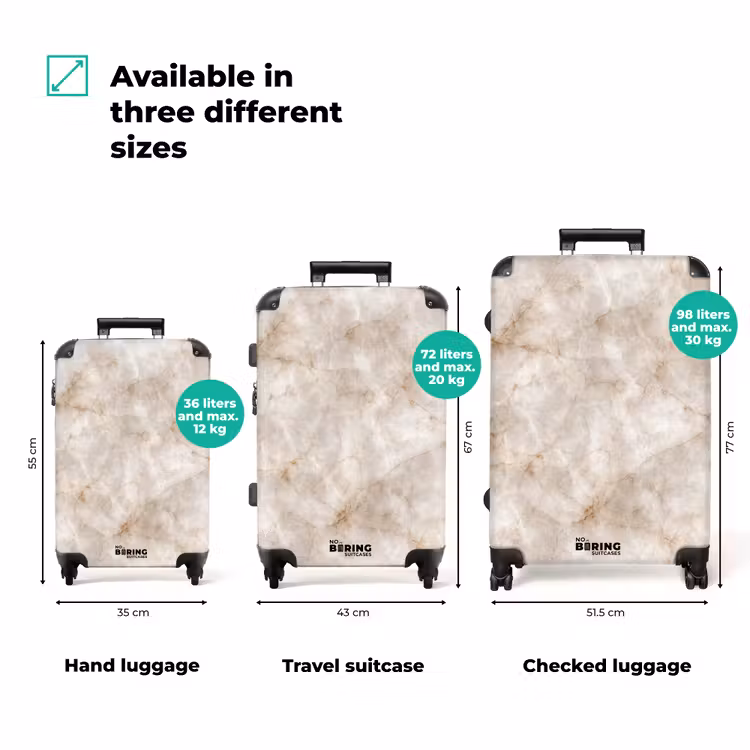 Suitcase - Marble - Pattern - Classic — 3