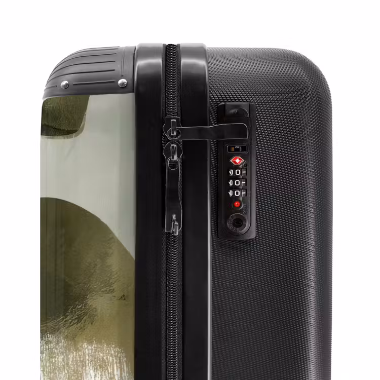 Suitcase - Minimalist - Circles - Brush strokes - Beige — 6